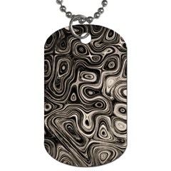 Tile Reflections Alien Skin Dark Dog Tag (two Sides) by InsanityExpressed