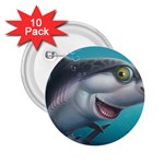Sharky 2.25  Buttons (10 pack)  Front