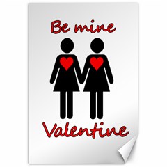 Be My Valentine 2 Canvas 12  X 18   by Valentinaart