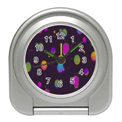 Spots Bright Rainbow Color Travel Alarm Clocks by Alisyart