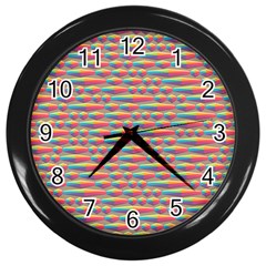 Background Abstract Colorful Wall Clocks (black) by Amaryn4rt