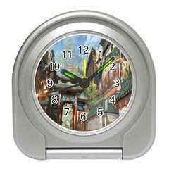 Japanese Art Painting Fantasy Travel Alarm Clocks by Amaryn4rt