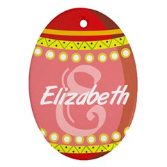 Easter Egg Hunter  Oval Ornament by strawberrymilkstore8