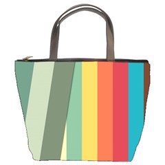 Texture Stripes Lines Color Bright Bucket Bags by Simbadda