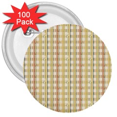 Tomboy Line Yellow Red 3  Buttons (100 Pack)  by Alisyart