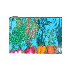 Mural Displaying Array Of Garden Vegetables Cosmetic Bag (large)  by Simbadda