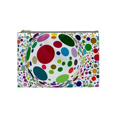 Color Ball Cosmetic Bag (medium)  by Mariart