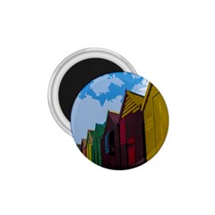 Brightly Colored Dressing Huts 1 75  Magnets by Nexatart