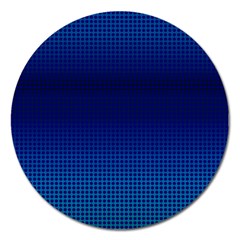 Blue Dot Magnet 5  (round) by PhotoNOLA