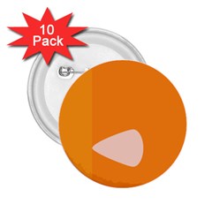 Screen Shot Circle Animations Orange White Line Color 2 25  Buttons (10 Pack)  by Mariart