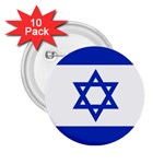 Flag of Israel 2.25  Buttons (10 pack)  Front