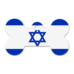 Flag Of Israel Dog Tag Bone (one Side) by abbeyz71
