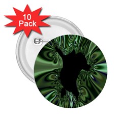 Hole Space Silver Black 2 25  Buttons (10 Pack)  by Mariart