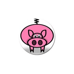 Pork Pig Pink Animals Golf Ball Marker (4 Pack) by Mariart