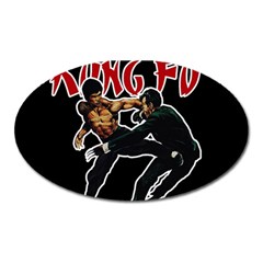 Kung Fu  Oval Magnet by Valentinaart
