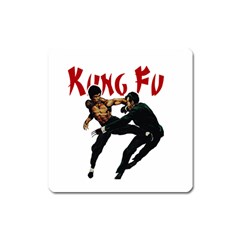Kung Fu  Square Magnet by Valentinaart