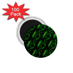Green Eye Line Triangle Poljka 1 75  Magnets (100 Pack)  by Mariart