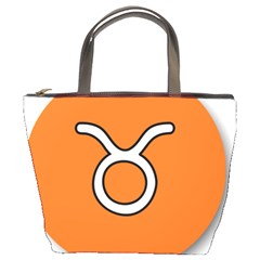 Taurus Symbol Sign Orange Bucket Bags by Mariart