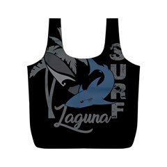Surf - Laguna Full Print Recycle Bags (m)  by Valentinaart