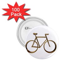 Elegant Gold Look Bicycle Cycling  1 75  Buttons (100 Pack)  by yoursparklingshop