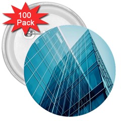 Glass Bulding 3  Buttons (100 Pack)  by BangZart