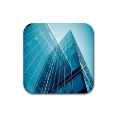 Glass Bulding Rubber Square Coaster (4 Pack)  by BangZart
