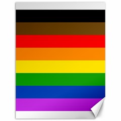 Philadelphia Pride Flag Canvas 12  X 16   by Valentinaart