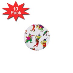 Golfers Athletes 1  Mini Buttons (10 Pack)  by Nexatart