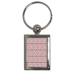 Clipart Embroidery Star Red Line Black Key Chains (rectangle)  by Mariart