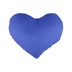 Lake Blue Standard 16  Premium Heart Shape Cushions by snowwhitegirl