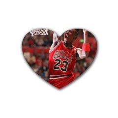 Michael Jordan Heart Coaster (4 Pack)  by LABAS