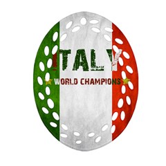 Football World Cup Ornament (oval Filigree) by Valentinaart