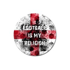 Football Is My Religion Magnet 3  (round) by Valentinaart