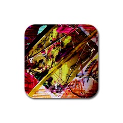 Absurd Theater In And Out 12 Rubber Square Coaster (4 Pack)  by bestdesignintheworld