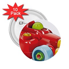 Car Vehicle Racing Car Formula 2 25  Buttons (10 Pack)  by Sapixe