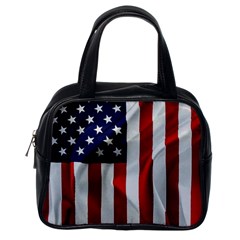 American Usa Flag Vertical Classic Handbags (one Side) by FunnyCow