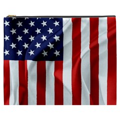 American Usa Flag Vertical Cosmetic Bag (xxxl)  by FunnyCow
