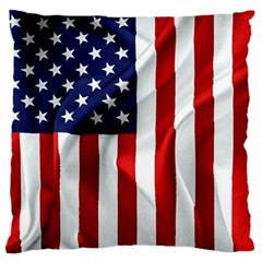American Usa Flag Vertical Standard Flano Cushion Case (two Sides) by FunnyCow