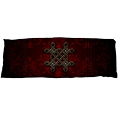 Decorative Celtic Knot On Dark Vintage Background Body Pillow Case Dakimakura (two Sides) by FantasyWorld7