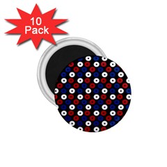 Eye Dots Red Blue 1 75  Magnets (10 Pack)  by snowwhitegirl