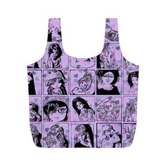 Lilac Yearbook 2 Full Print Recycle Bag (m) by snowwhitegirl