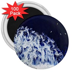 Blue Waves Sea 3  Magnets (100 Pack) by snowwhitegirl