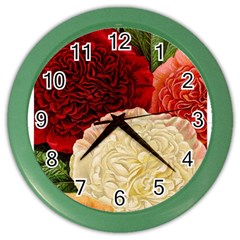 Flowers 1776584 1920 Color Wall Clock by vintage2030