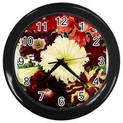 Flowers 1776585 1920 Wall Clock (black) by vintage2030