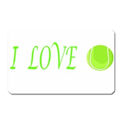 I Lovetennis Magnet (rectangular) by Greencreations