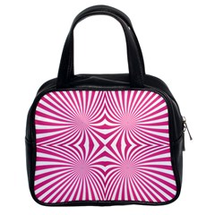 Hypnotic Psychedelic Abstract Ray Classic Handbag (two Sides) by Alisyart