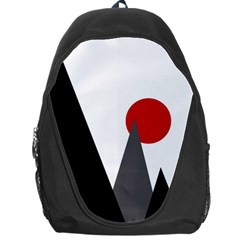 Geometric Landscape Backpack Bag by Valentinaart