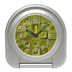 Electric Field Art Vi Travel Alarm Clock by okhismakingart