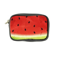 Juicy Paint Texture Watermelon Red And Green Watercolor Coin Purse by genx