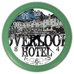 The Overlook Hotel Merch Color Wall Clock by milliahood